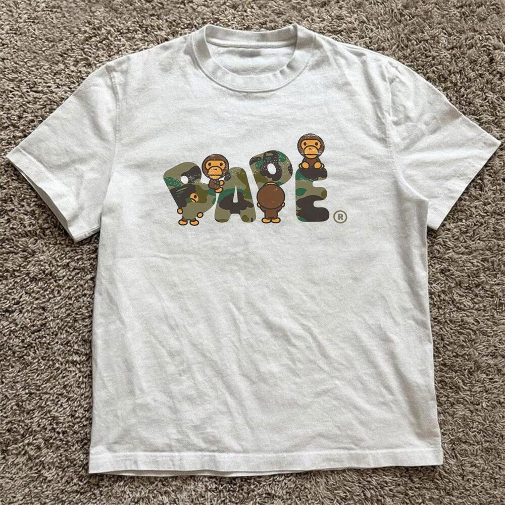 White Bape Camo Baby Milo Tee
